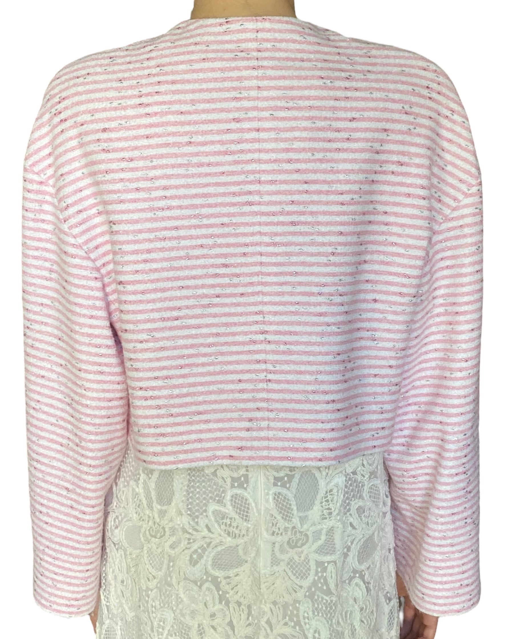 Chanel Pink 2024 Striped Jacket - FR38 / US 6