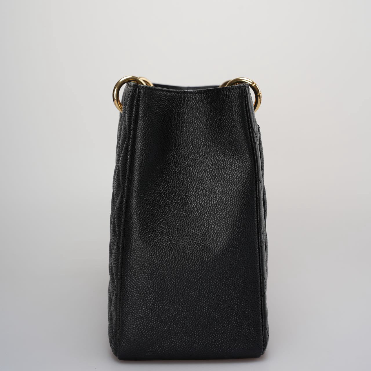 Chanel GST Black Bag in Cavier Leather with Gold Hardware from 2014 part 1