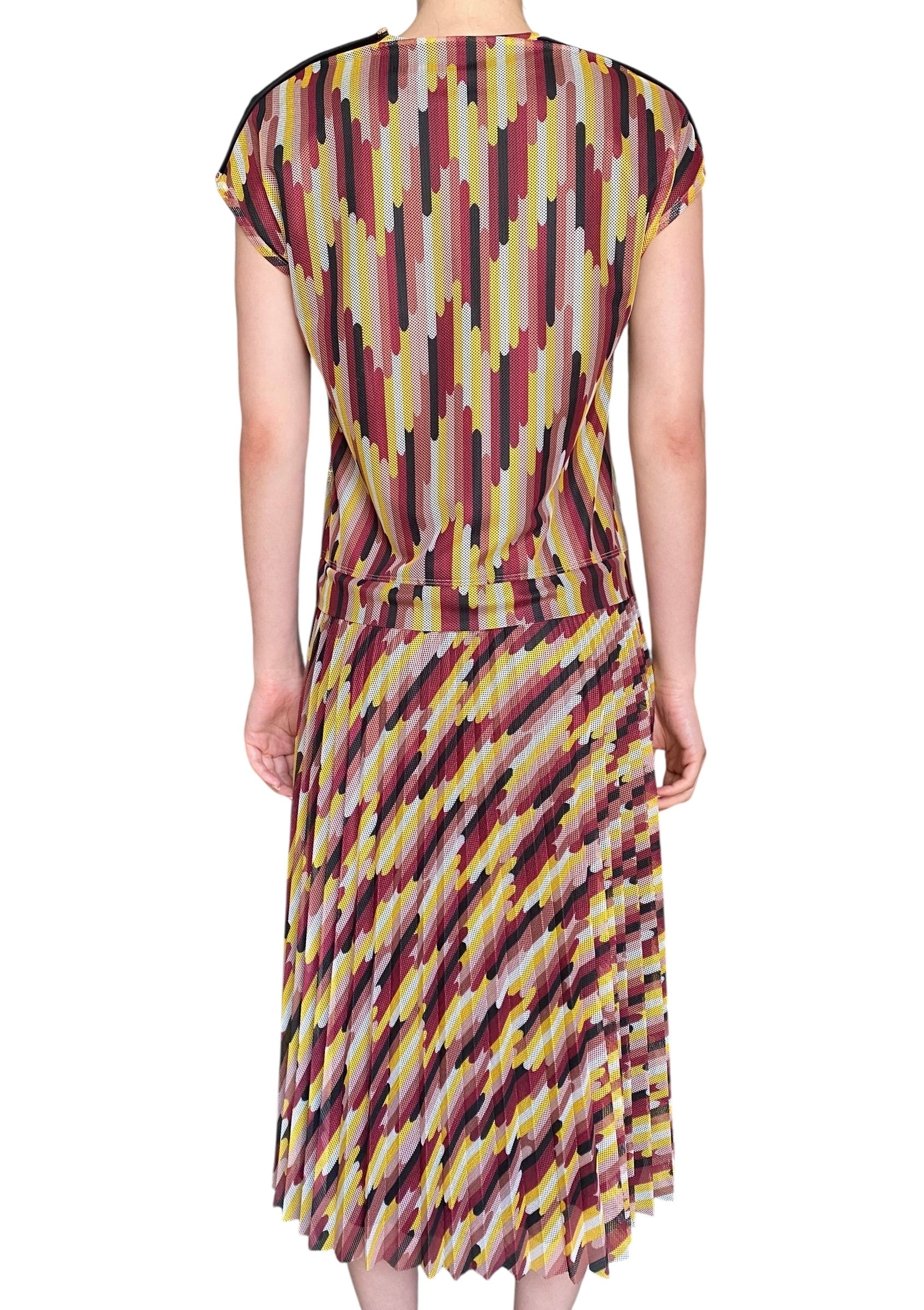M Missoni Multi Printed Mesh Maxi Dress - 40
