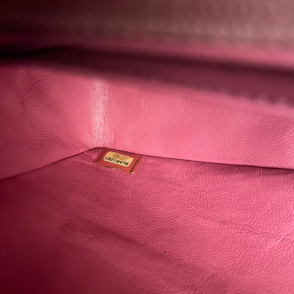Chanel Classic Medium Flap Bag Valentine’s Edition in Pink Lambskin with Gold Hardware