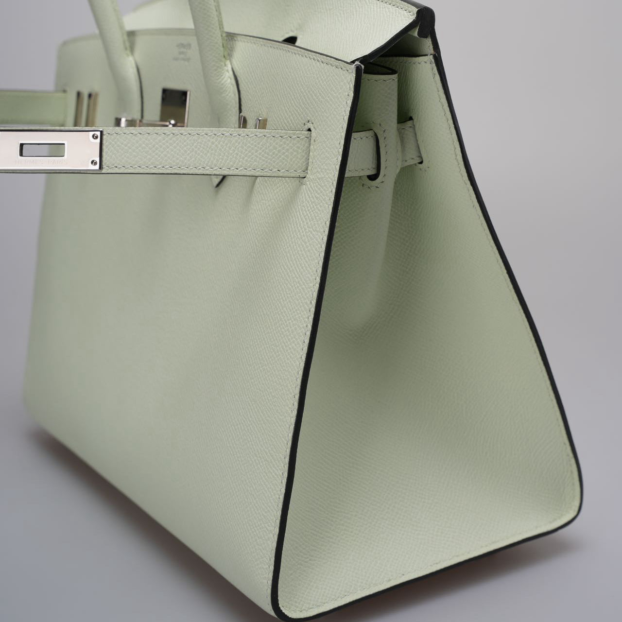 Hermes Birkin Sellier 30 Bag In Vert Fizz Epsom Leather With Palladium Hardware from 2023