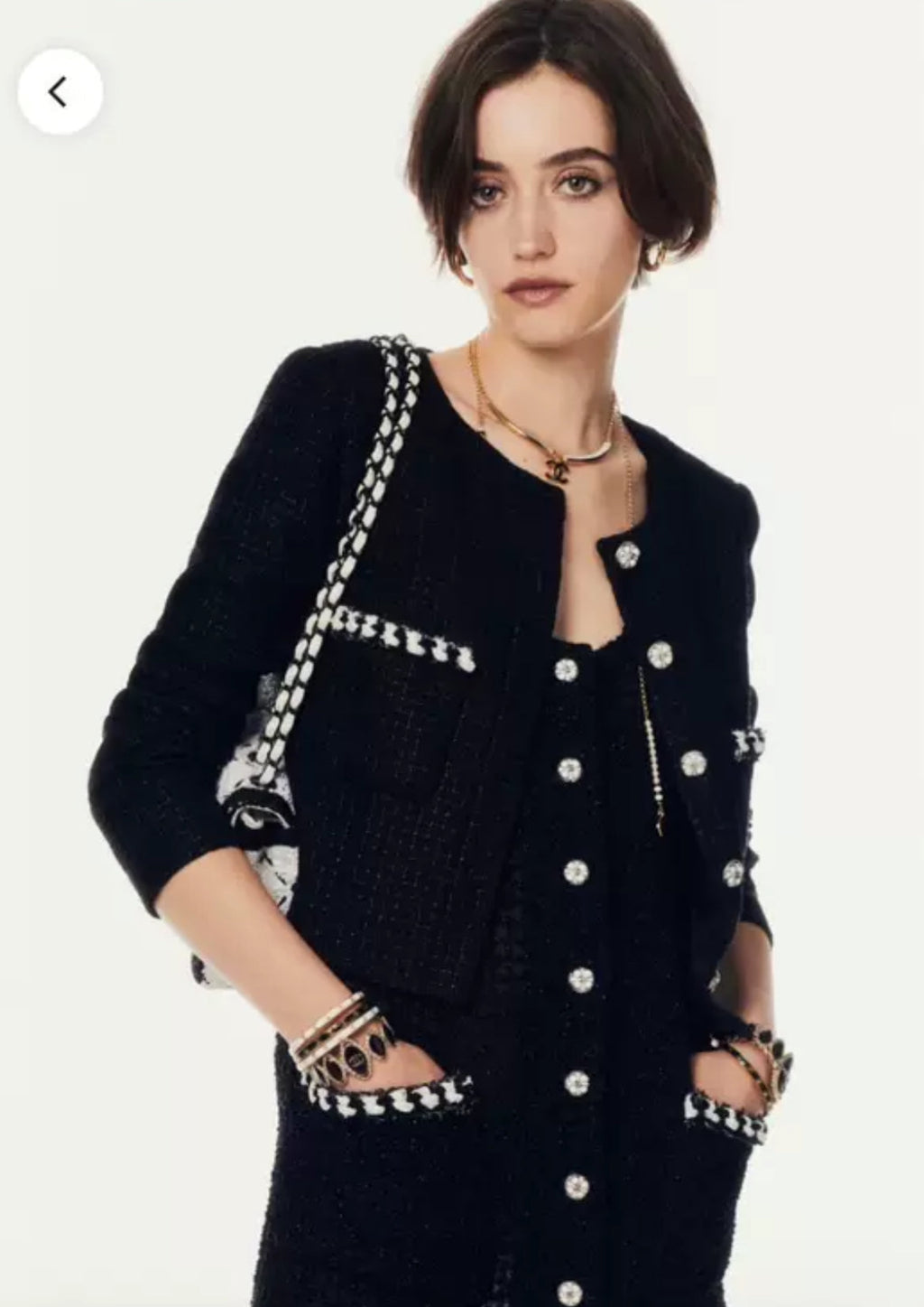 Chanel 24P black jacket