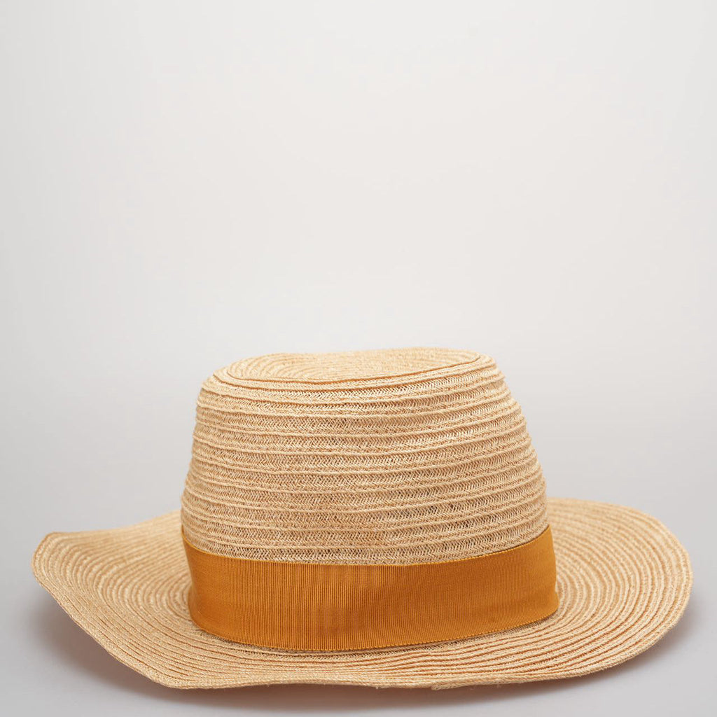Hermes Linen Raffia Straw Hat 59 Natural Material Hats