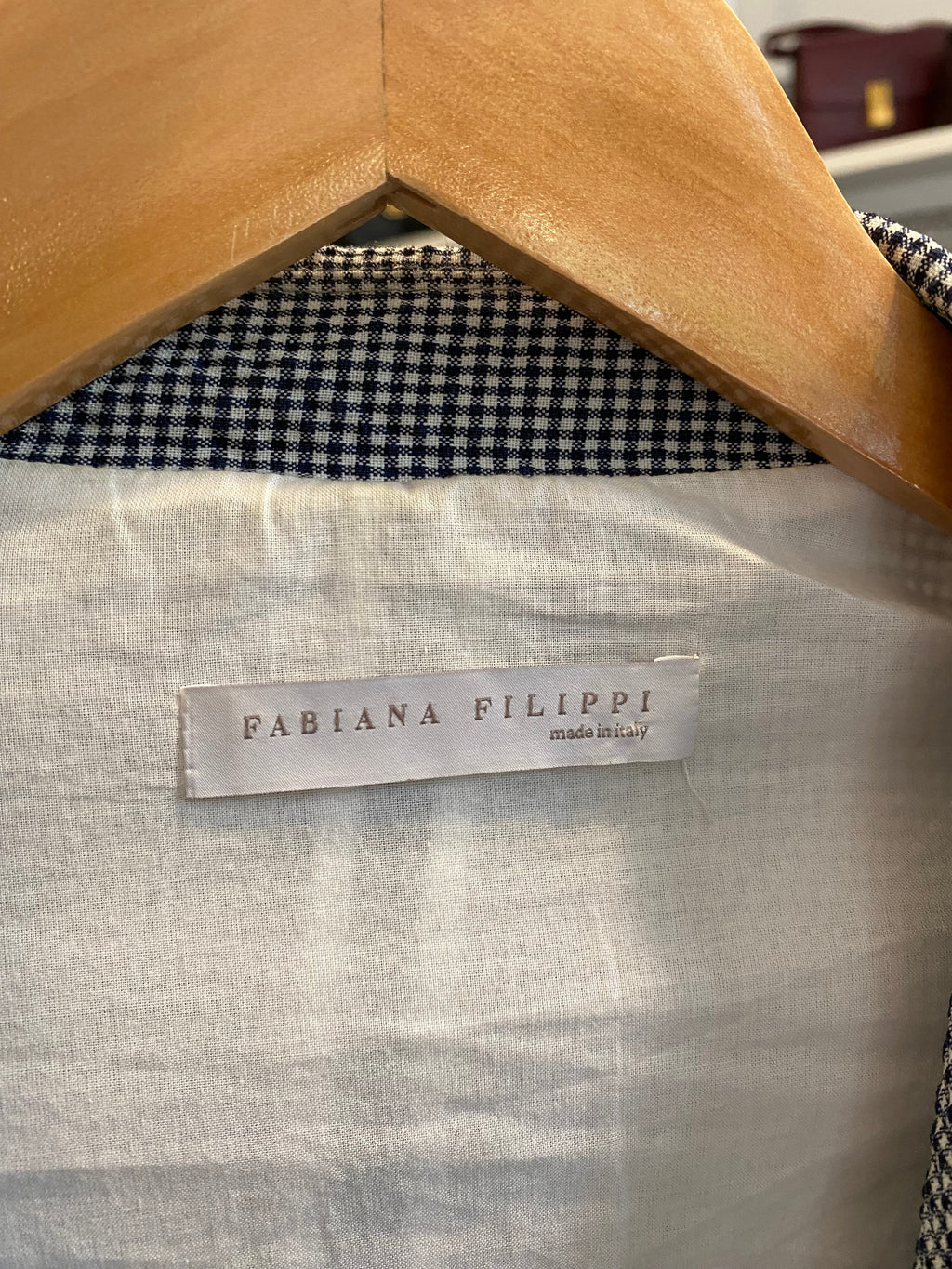 Fabiana Filippi Seersucker Check Blazer - 42 / US 6 / S