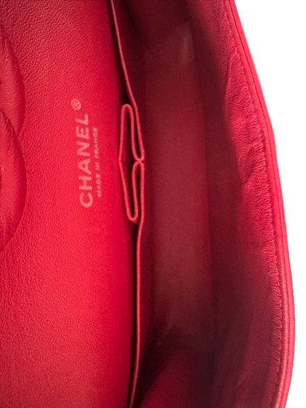 Chanel Timeless Red Medium Lambskin Flap Bag