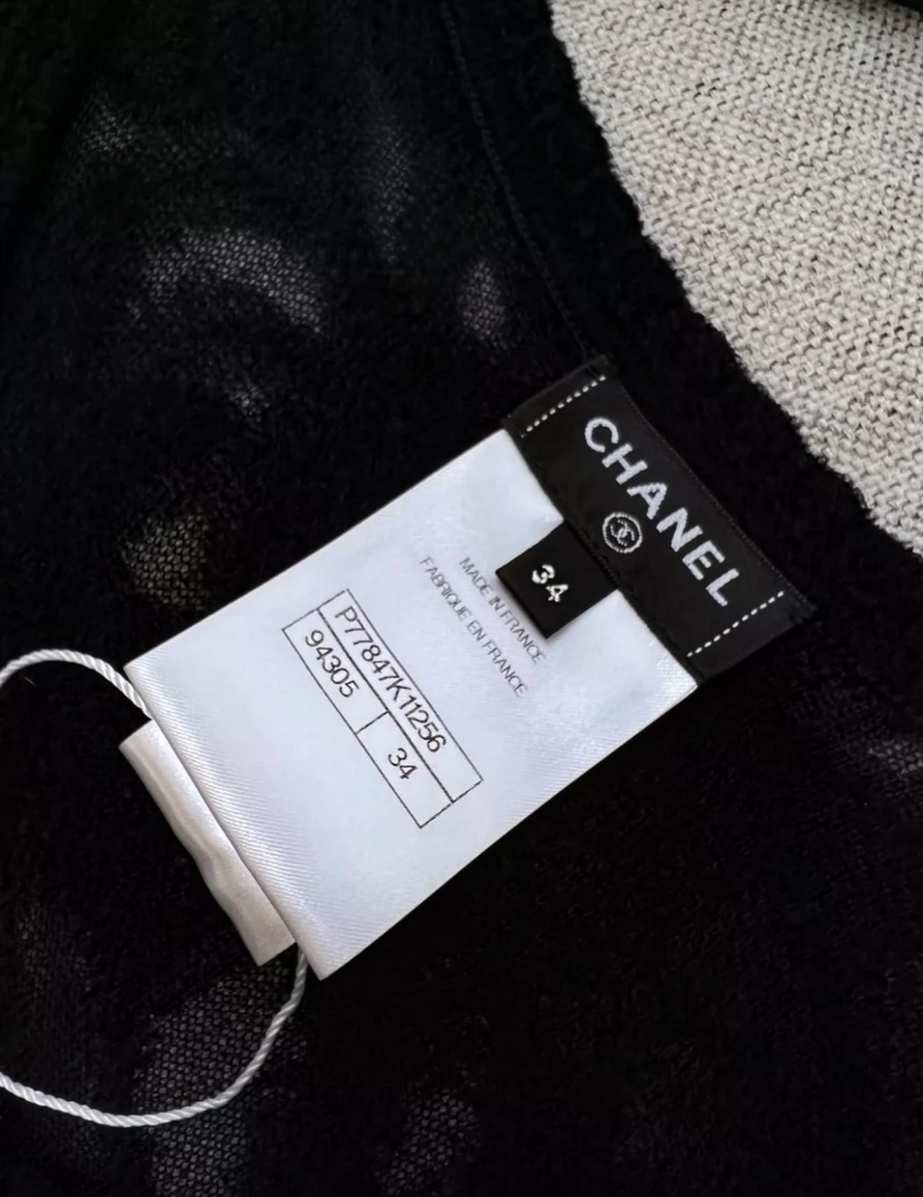 Chanel 24B black lace dress