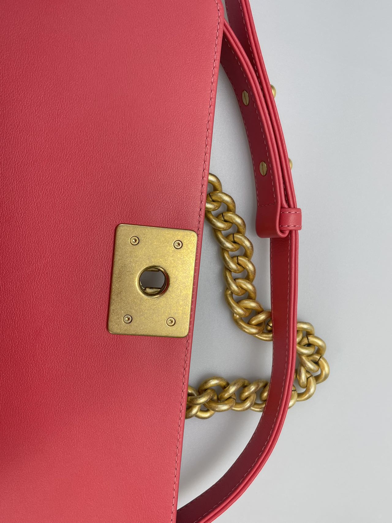 Chanel Medium Le boy Bag in Hot Pink with Gold Hardware