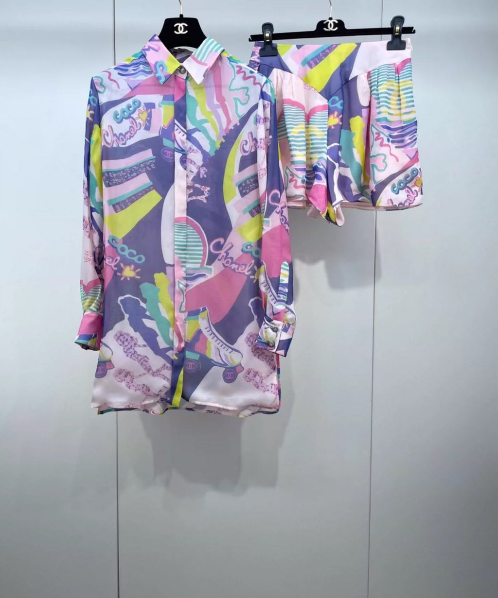 Chanel 24C Multicolor silk short