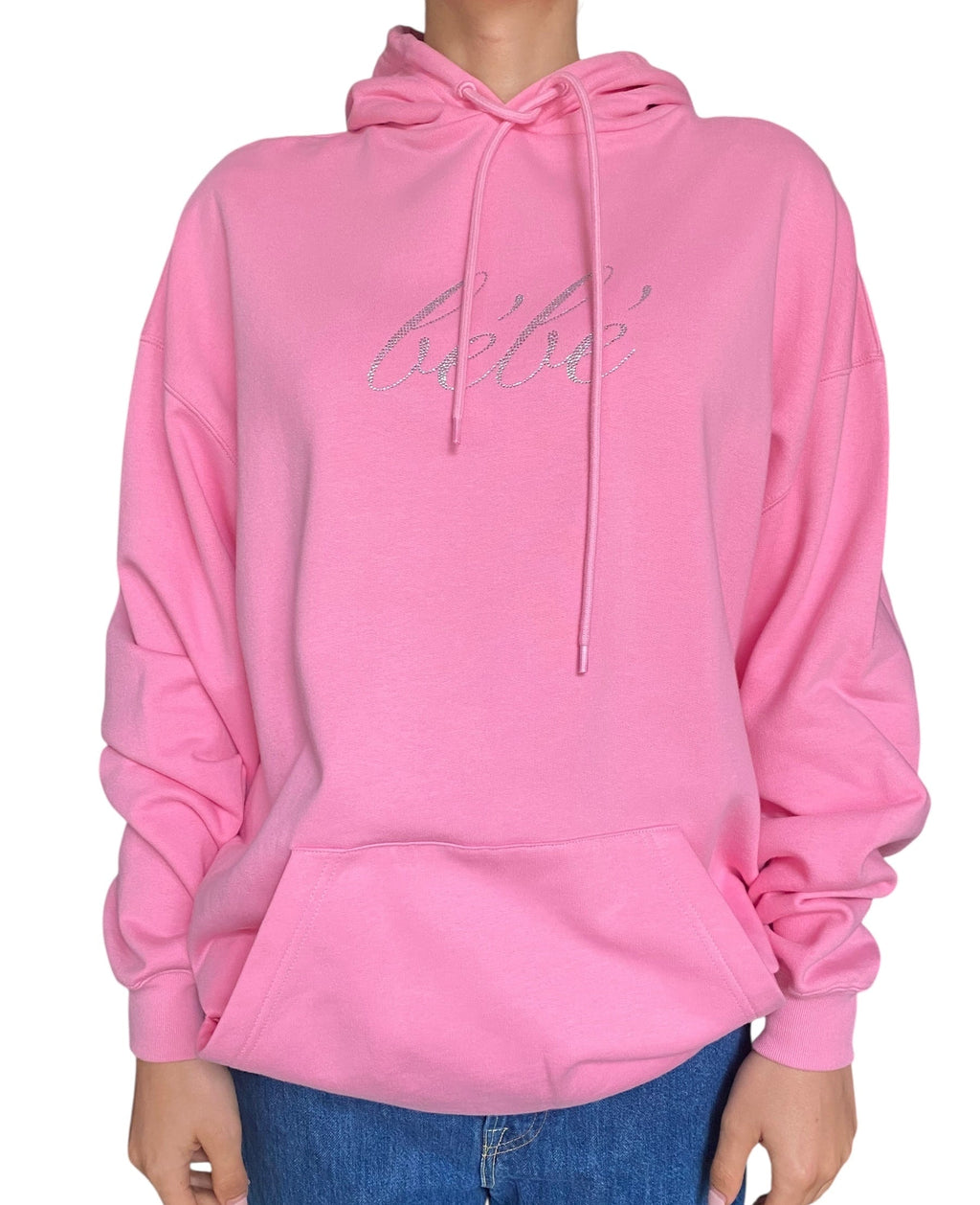 Balenciaga Pink Bebe Oversized Hoodie - XS