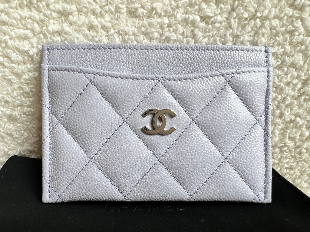 Chanel Lilac Caviar  Holder with Silver Hardware (RRP £410)