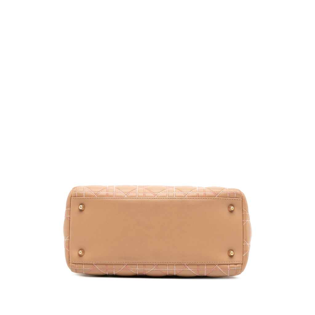 Lady Dior Bag Cannage Quilt Lambskin Medium