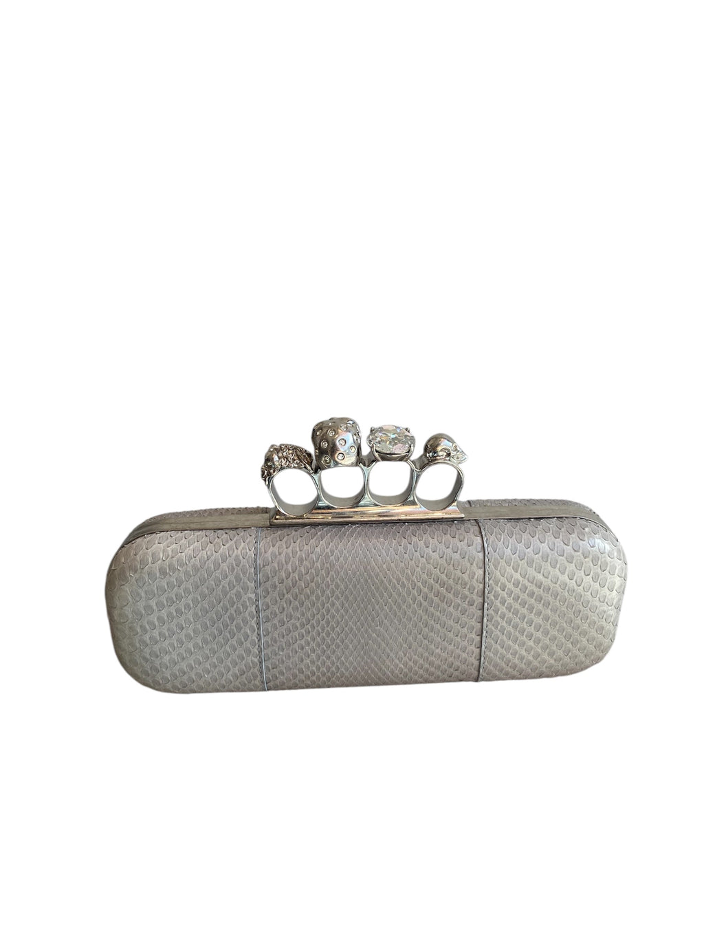 Alexander Mcqueen Python Knuckle Clutch