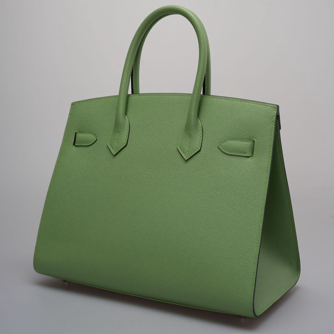 Hermes Birkin 30cm Sellier Bag In Vert Avocado Green Epsom Leather With Palladium Hardware