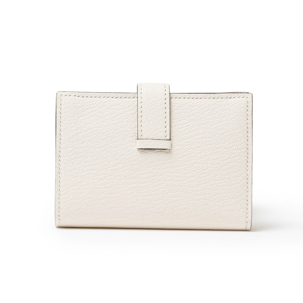 Hermès Mini Bearn Wallet Nata Chevre Mysore Gold Hardware