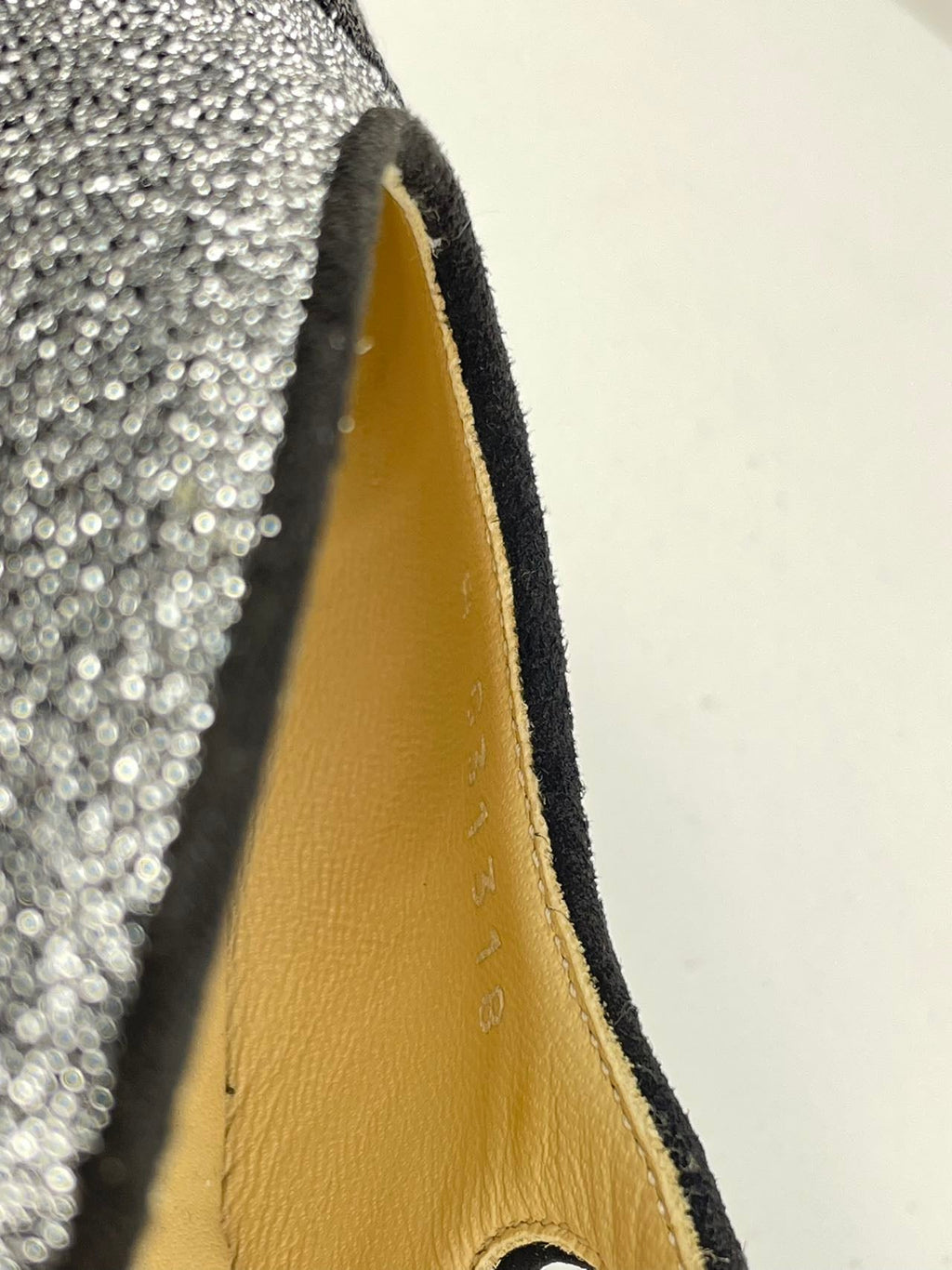 Chanel Glitter Slingback Pumps with CC Logo 37 Limited Edition