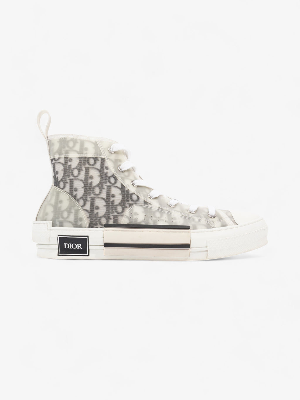 Christian Dior B23 High-top White / Black Oblique Canvas EU 41.5 UK 7.5