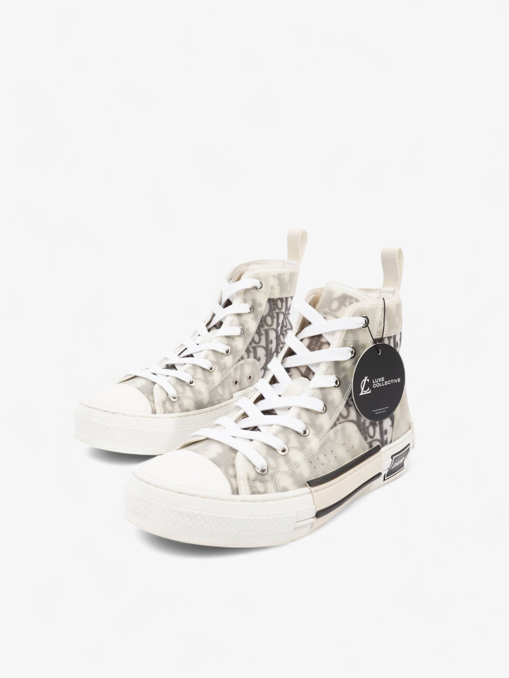 Christian Dior B23 High-top White / Black Oblique Canvas EU 41.5 UK 7.5