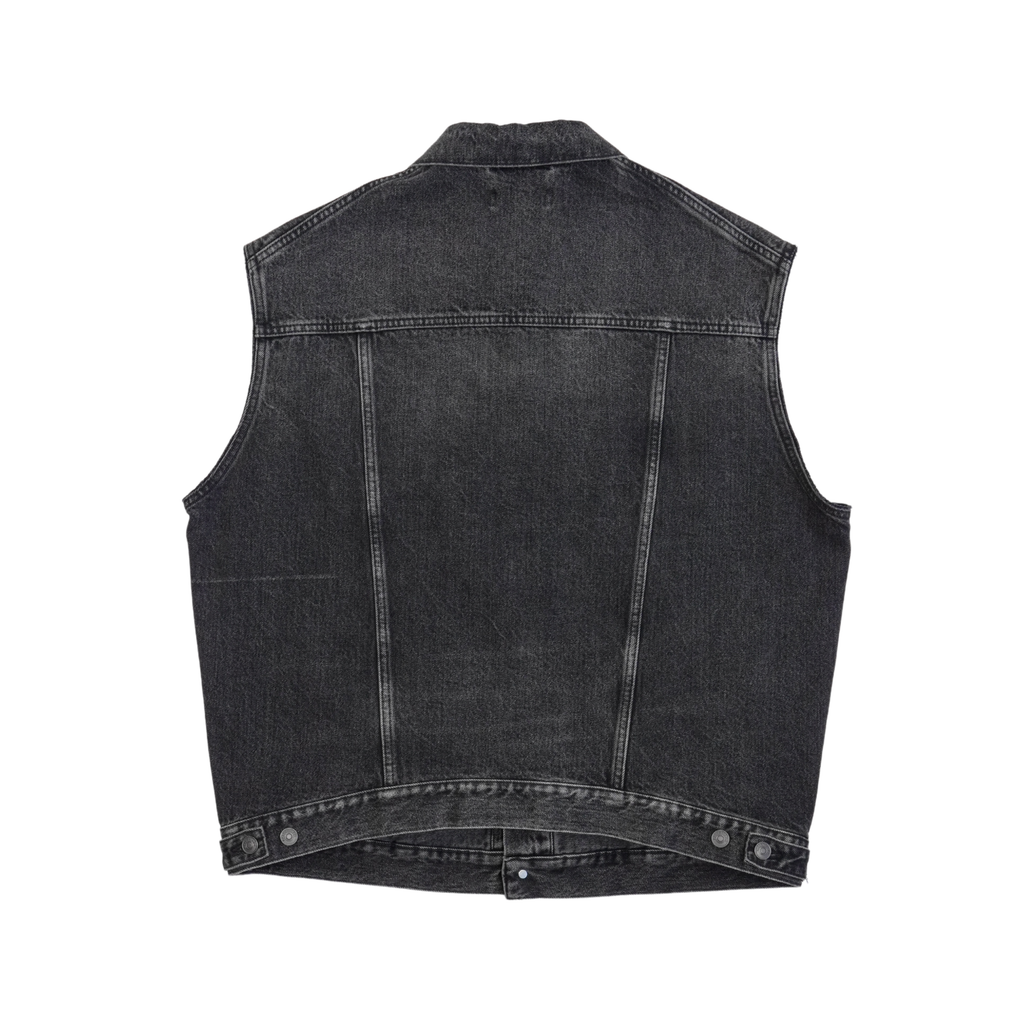 Balenciaga 'Twinset' Convertible Denim Jacket - Men's 44