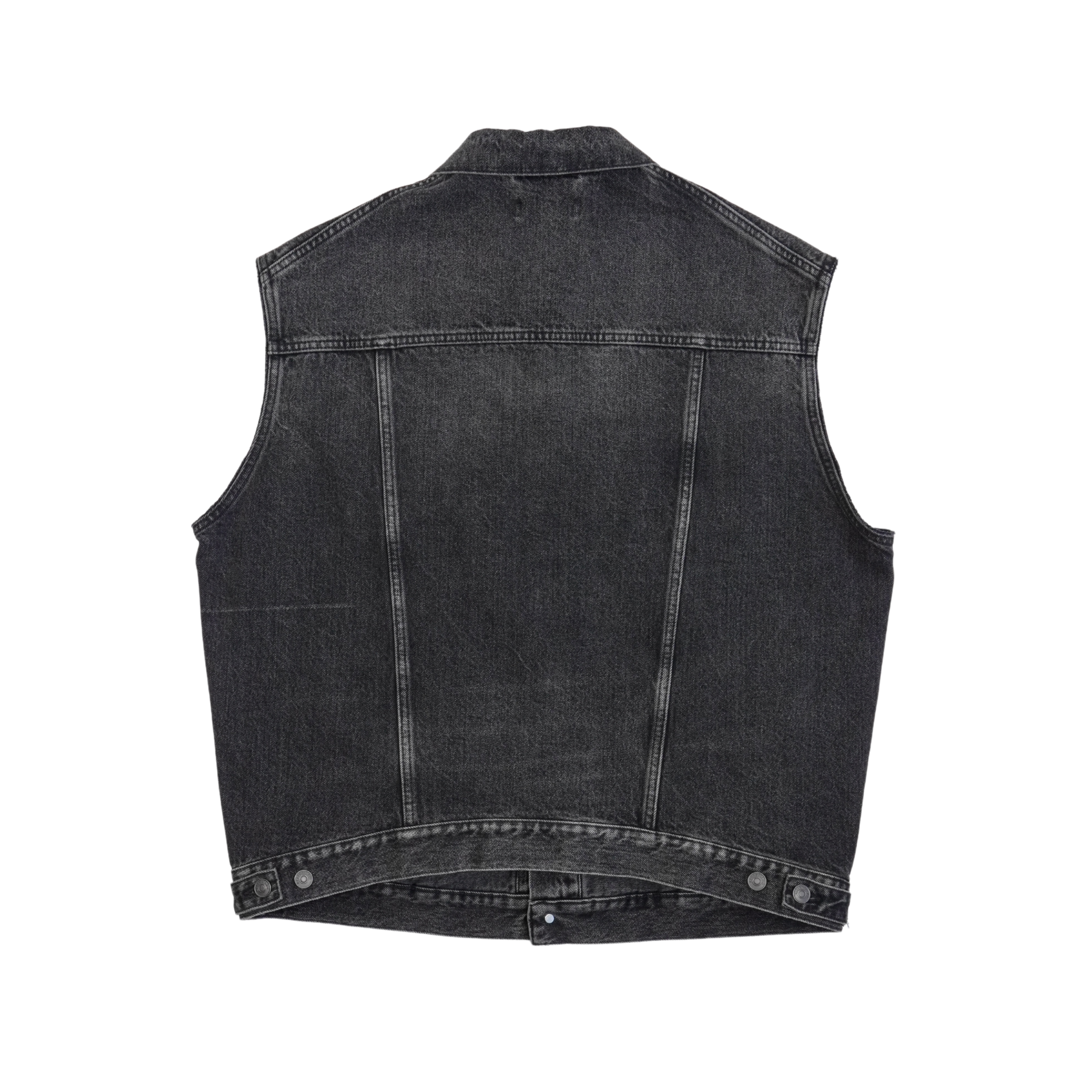 Balenciaga 'Twinset' Convertible Denim Jacket - Men's 44