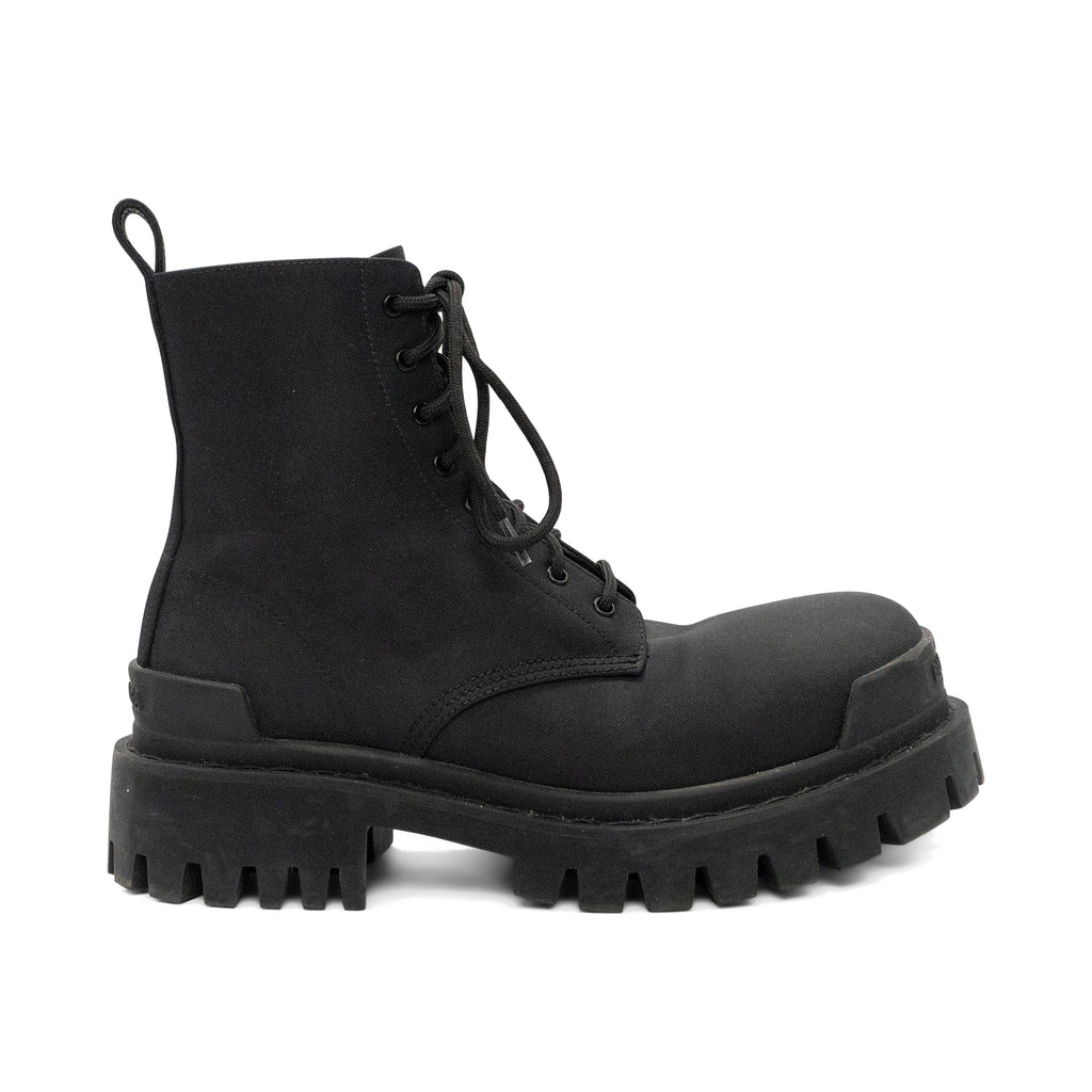 Balenciaga 'Strike' Nylon Combat Boots - Women's 37.5