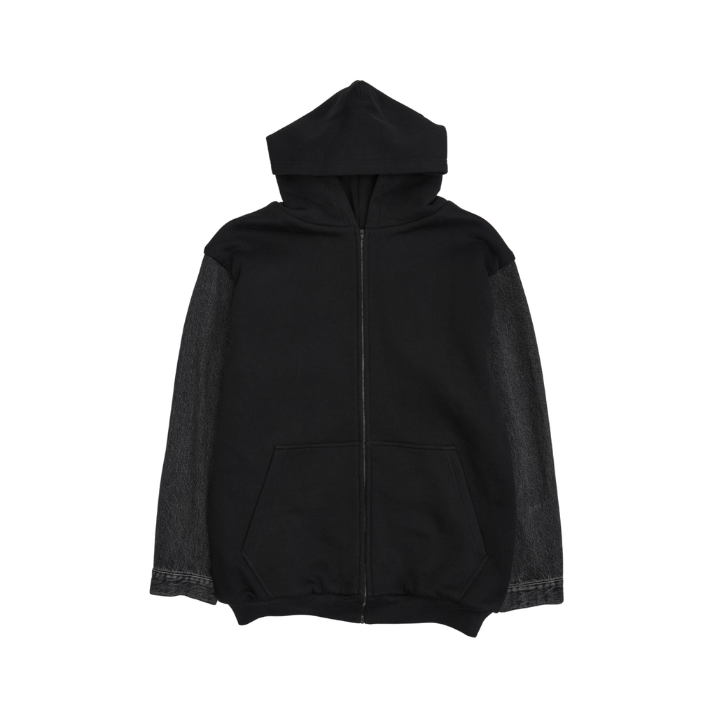 Balenciaga 'Twinset' Convertible Denim Jacket - Men's 44