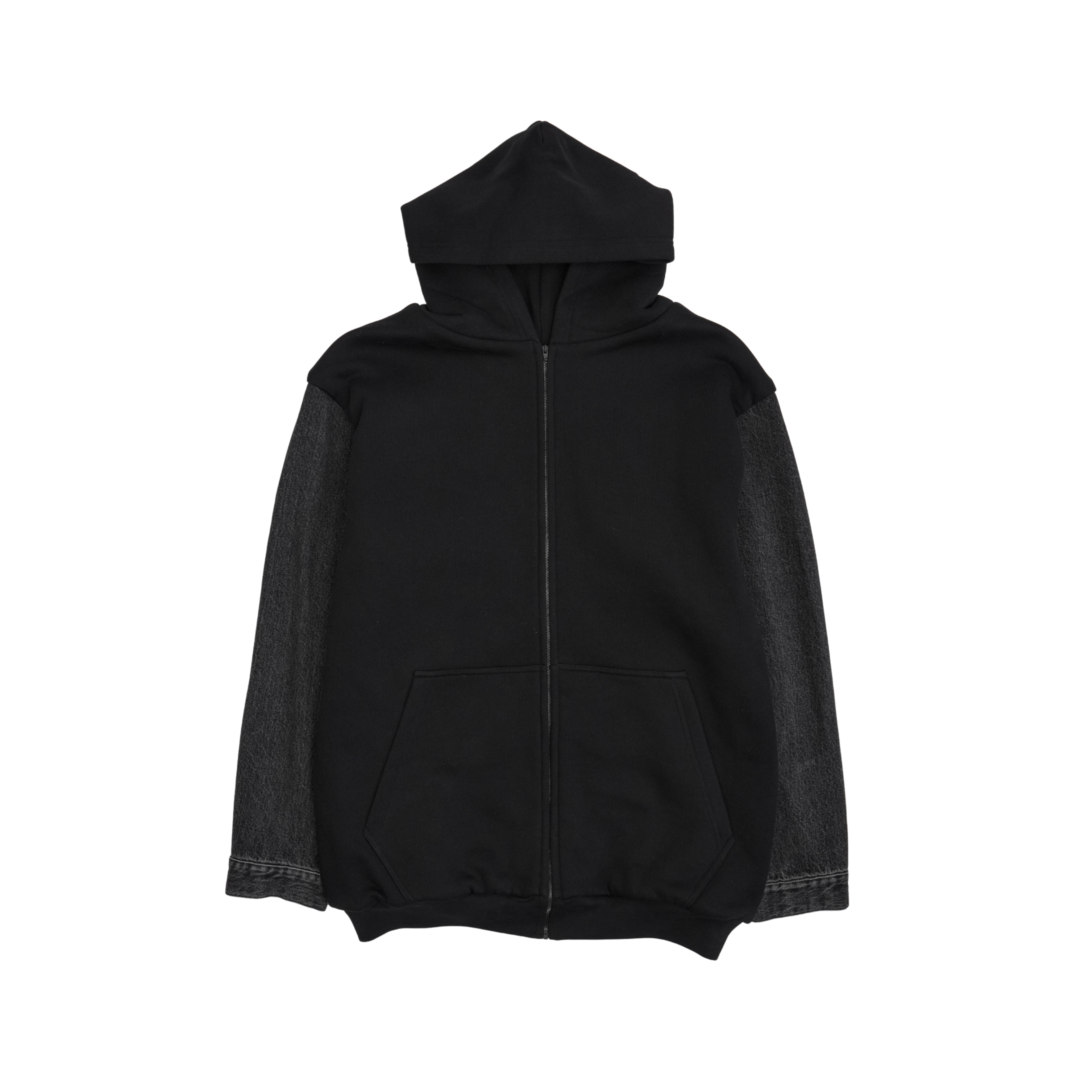 Balenciaga 'Twinset' Convertible Denim Jacket - Men's 44
