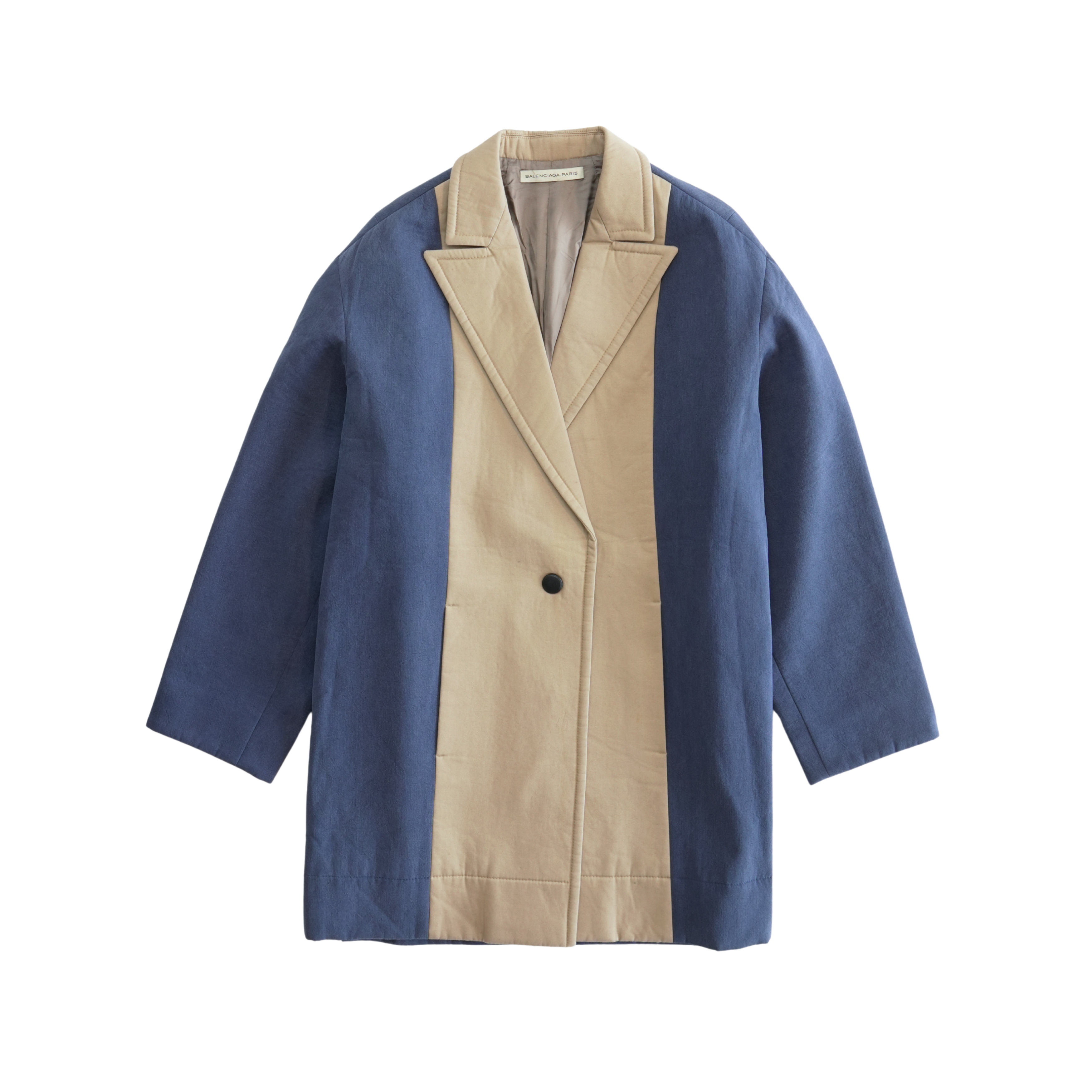 Balenciaga Two-Tone Coat - Men's 34