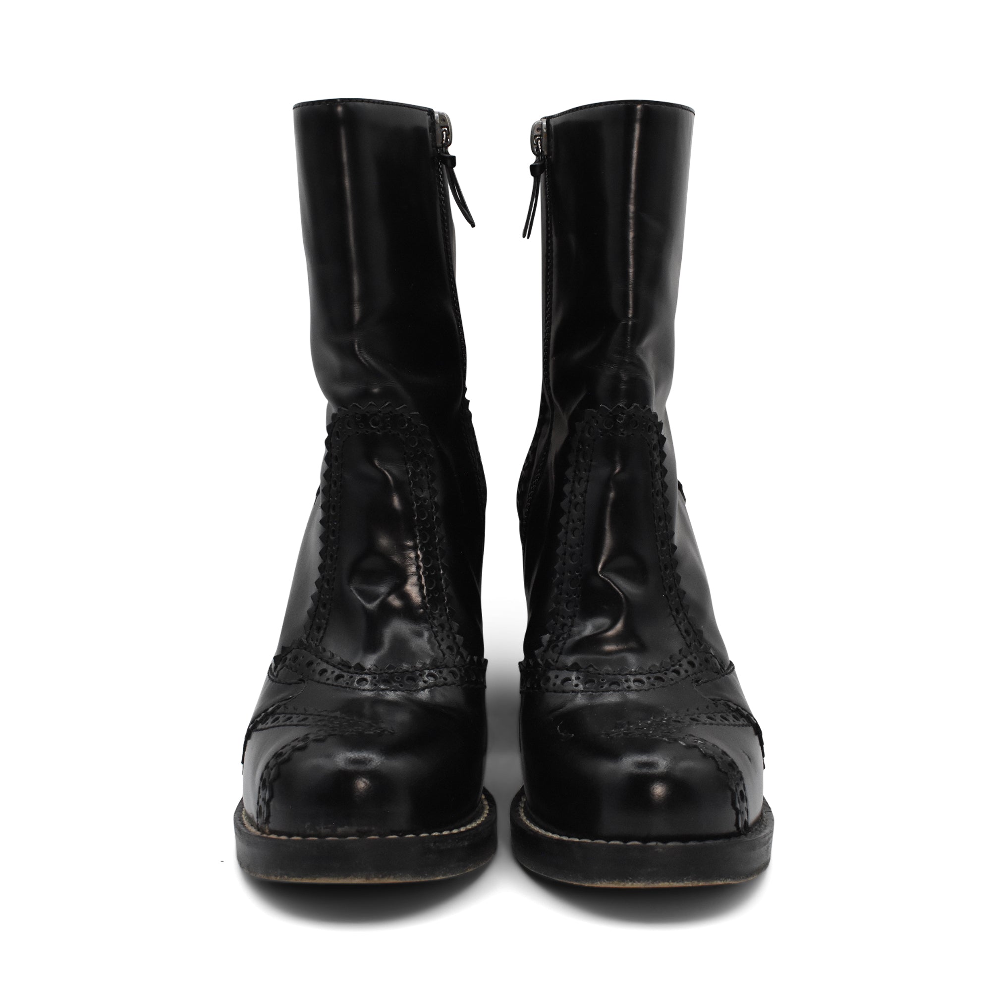 Balenciaga 'Brogue' Ankle Boots - Women's 36