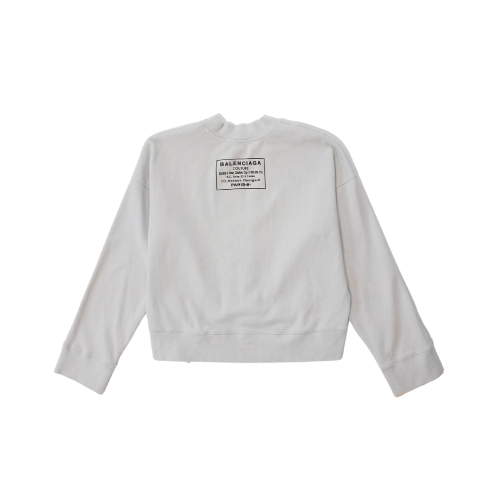 Balenciaga Cropped Sweatshirt - Women's Extra Small