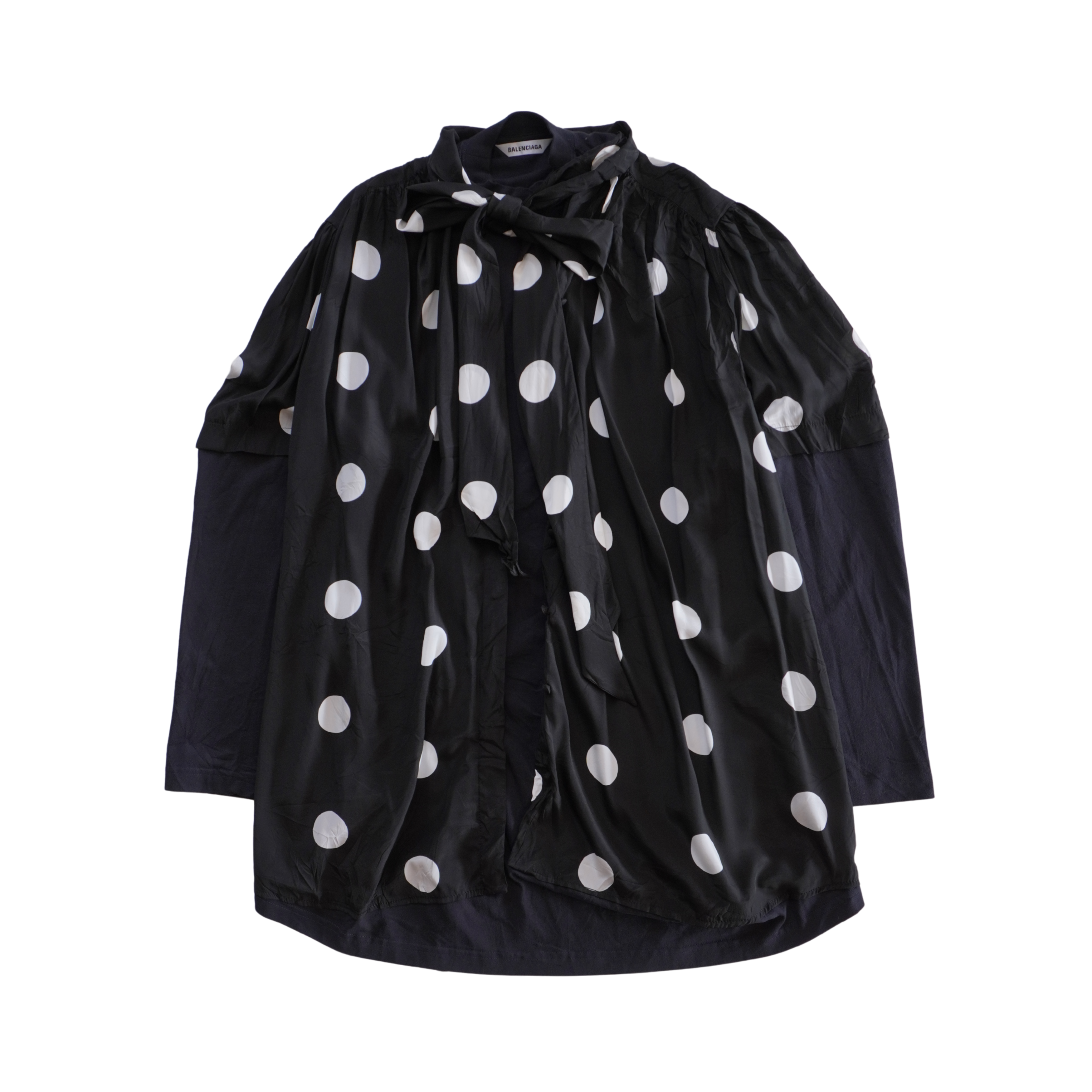 Balenciaga Polkadot Shirt Dress - Women's 2