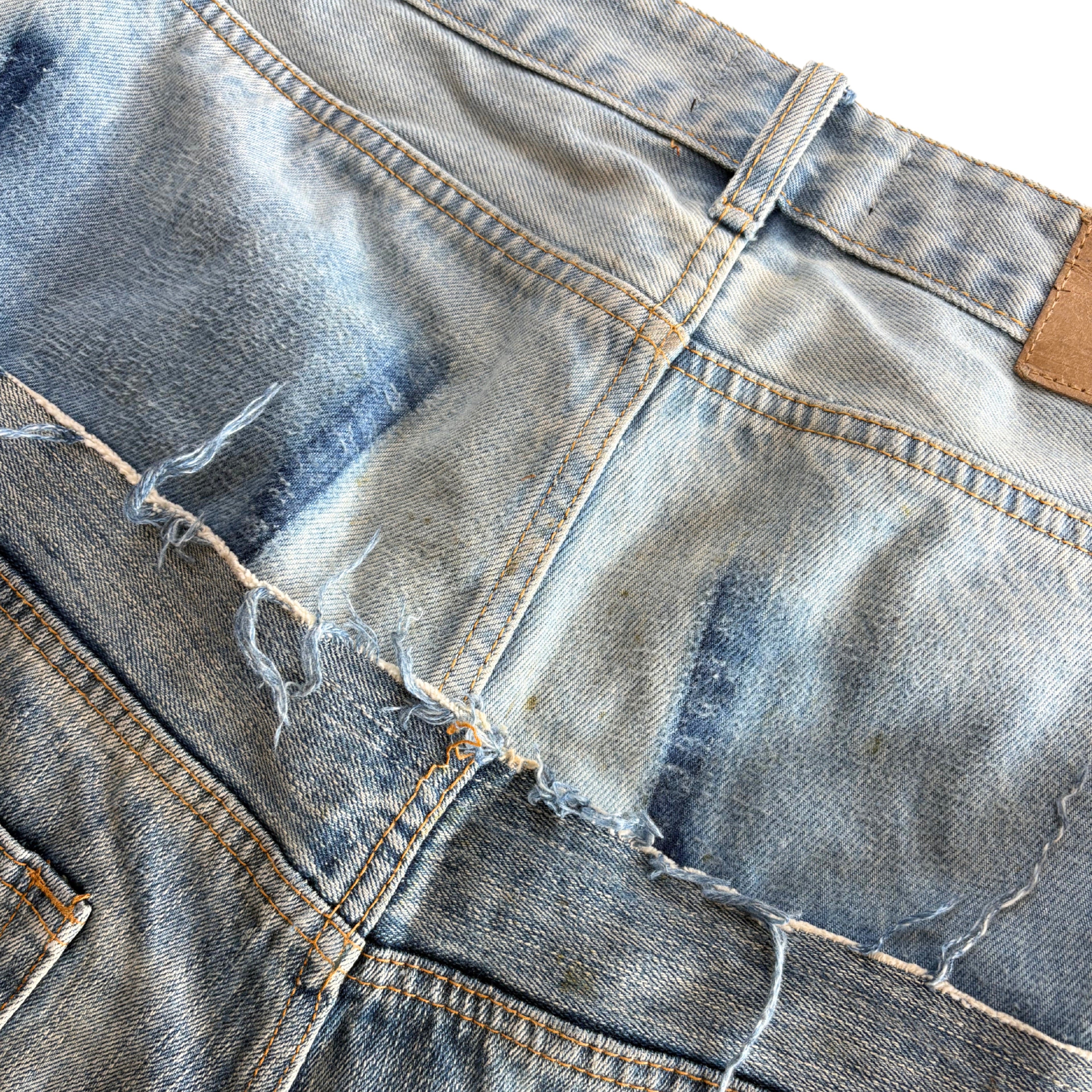 Balenciaga 'Cut Up' Oversized Jeans - Unisex S