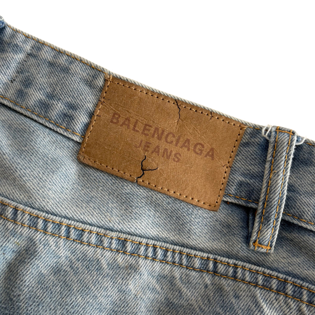 Balenciaga 'Cut Up' Oversized Jeans - Unisex S