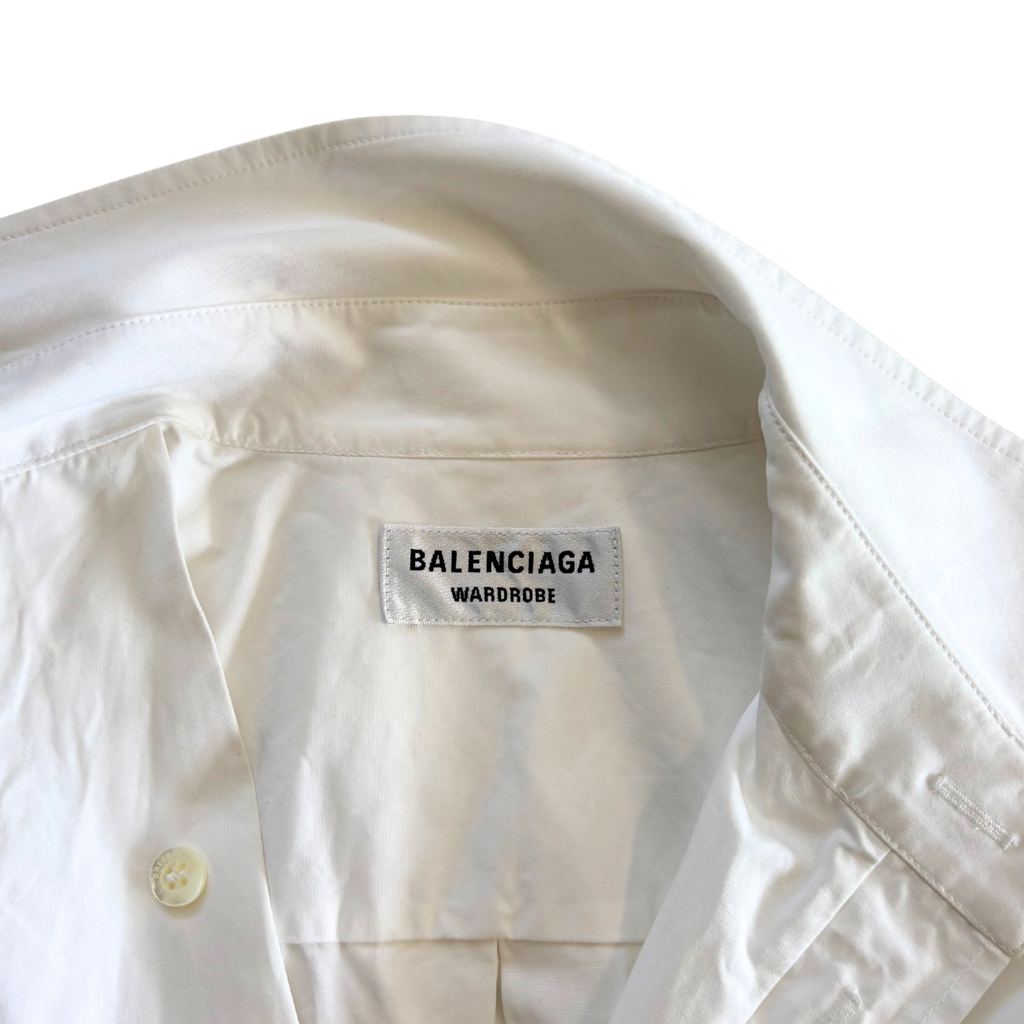 Balenciaga Asymmetrical Shirt Dress - Women's 38