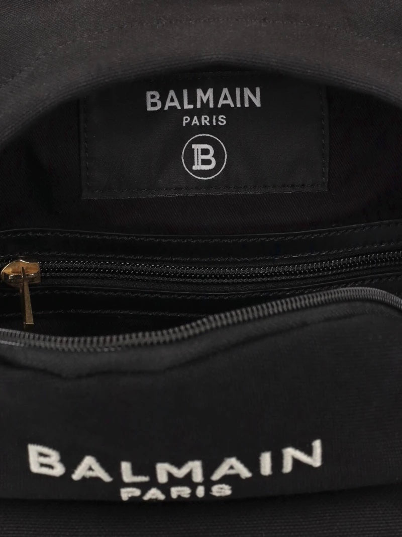 BALMAIN KIDS LOGO EMBROIDERED BACKPACK
