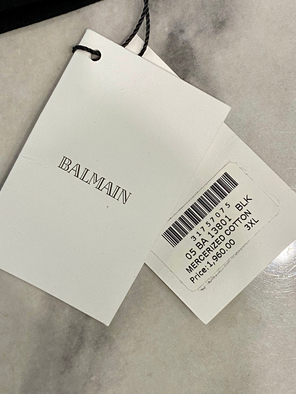 BALMAIN PARIS 1339 BACK PRINT T-SHIRT