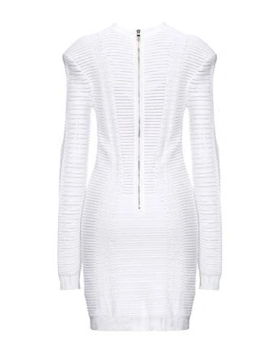 BALMAIN PARIS SHEER KNIT MINI DRESS