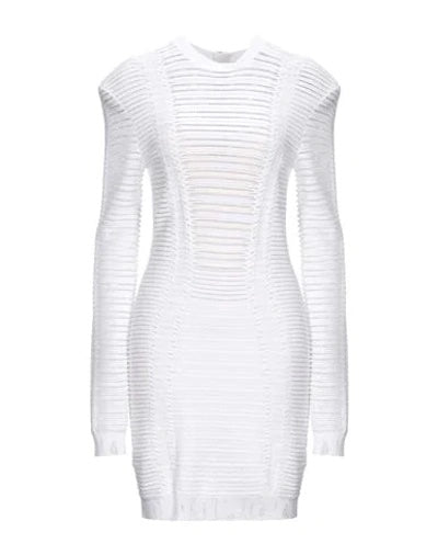 BALMAIN PARIS SHEER KNIT MINI DRESS