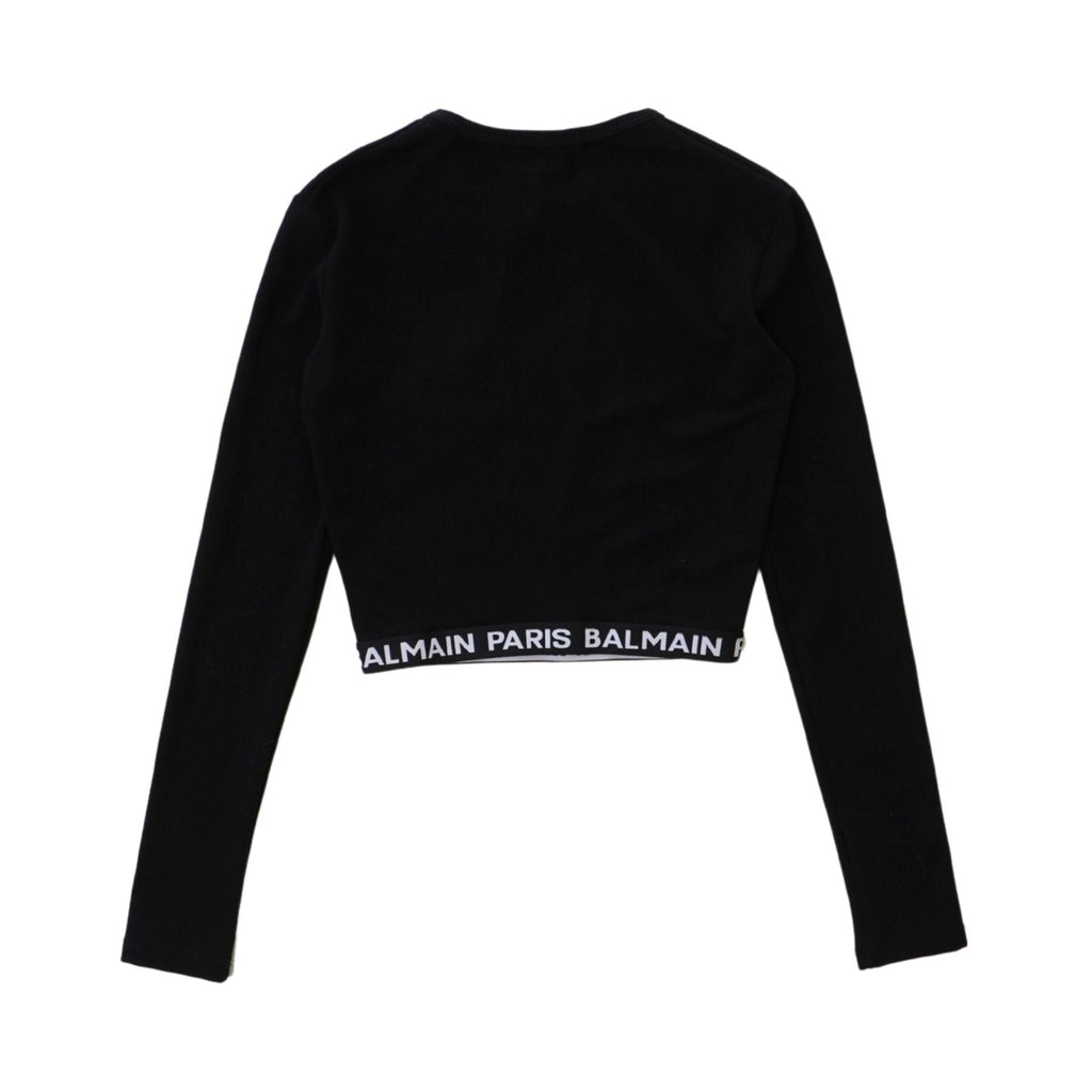 Balmain Jersey Crop Top - Women's 38