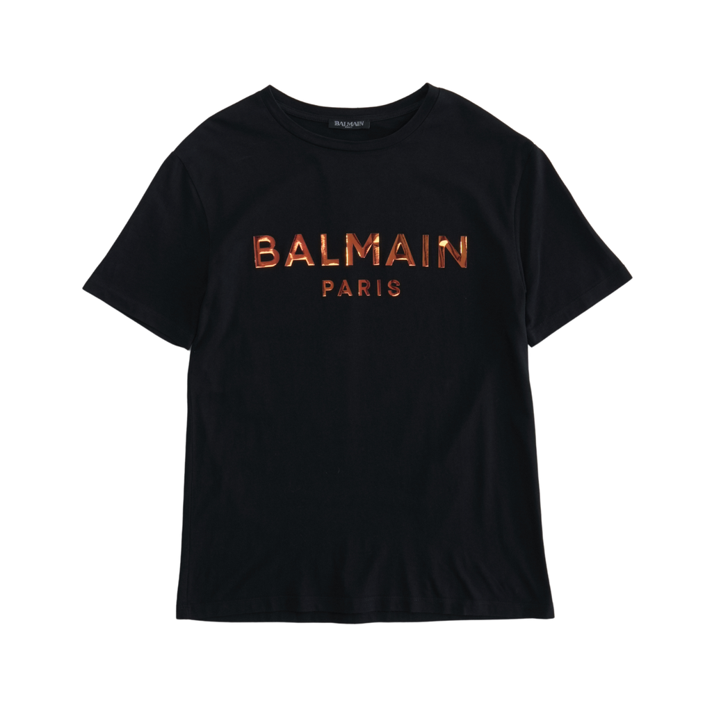 Balmain Holographic Logo T-Shirt - Men's XS