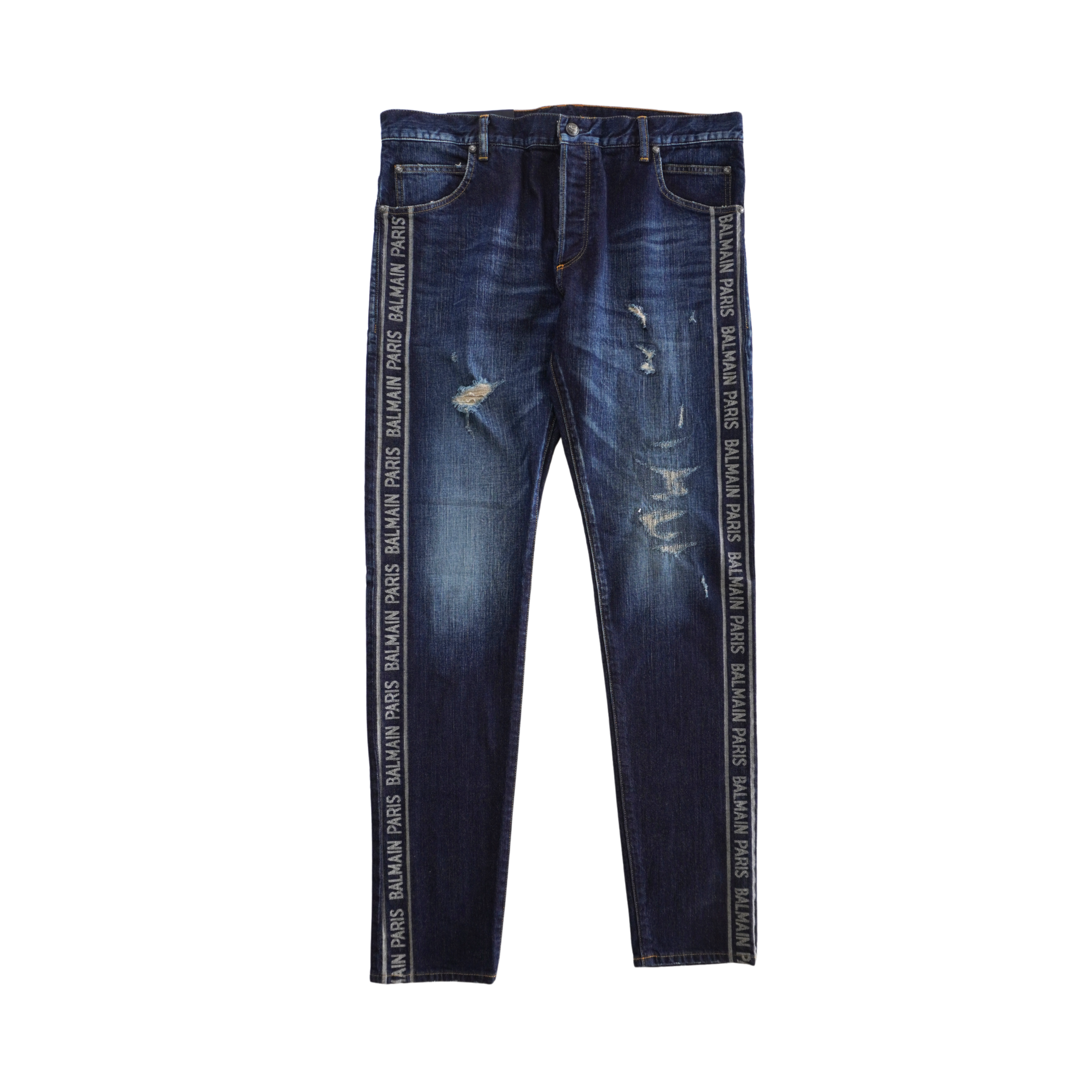 Balmain Logo Tape Jeans - Men's 36