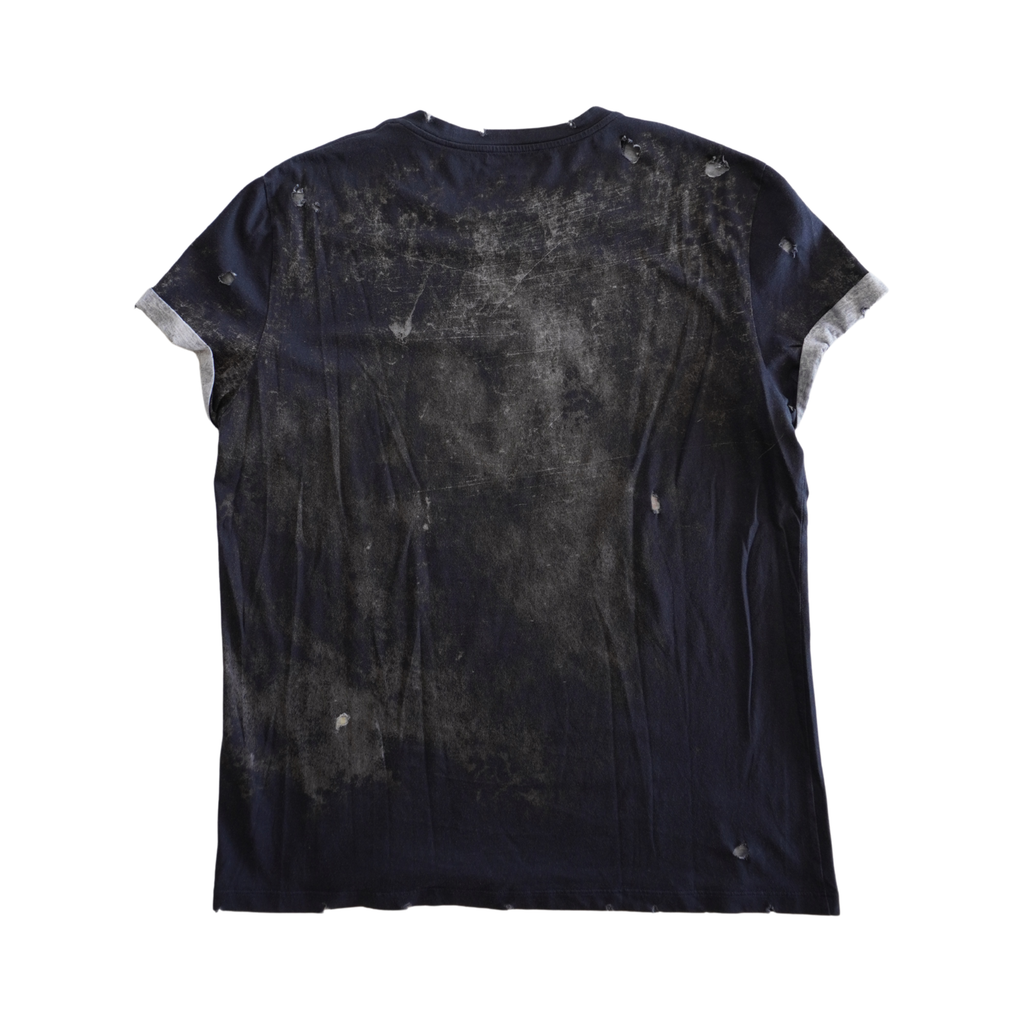 Balmain Distressed Logo T-Shirt - Men's L