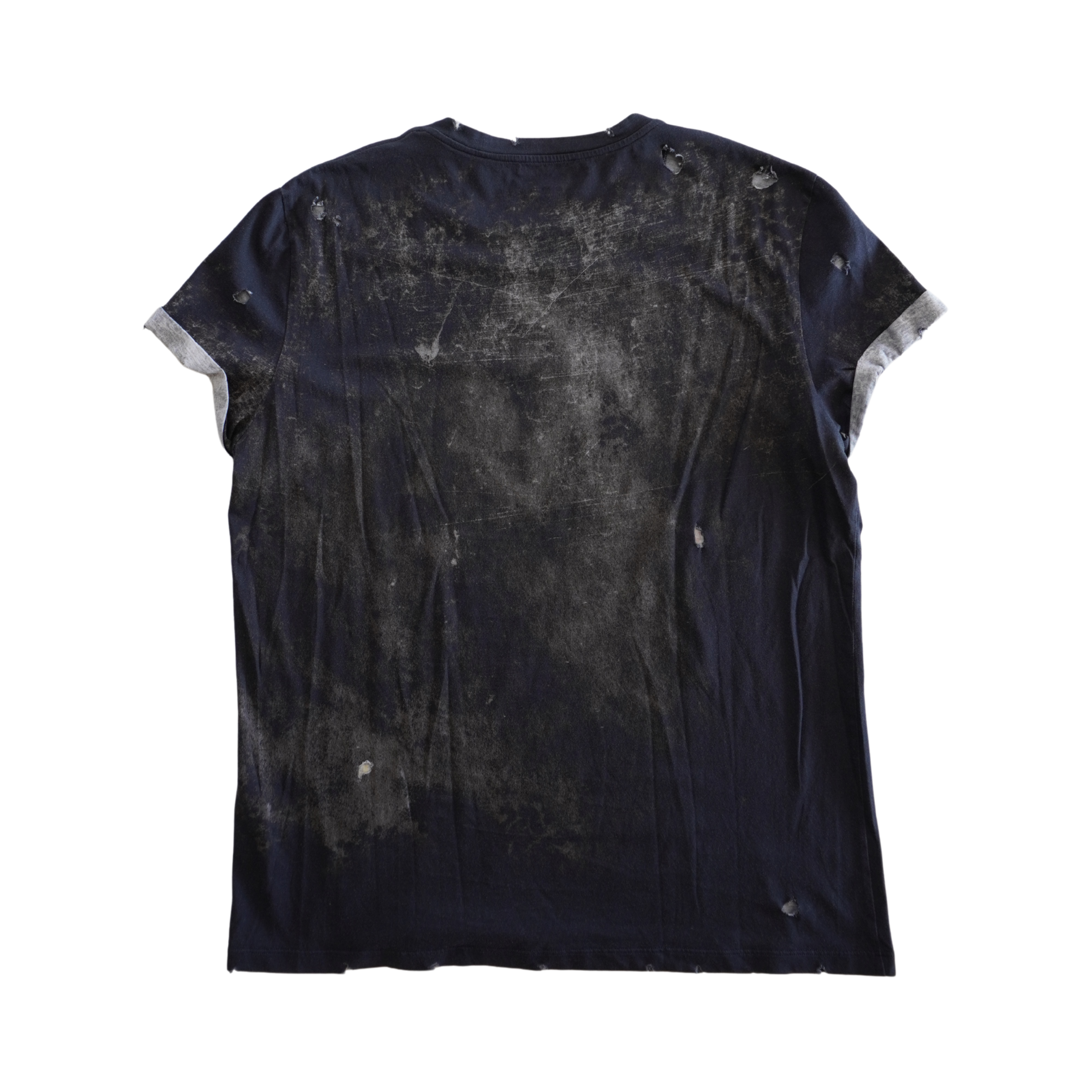 Balmain Distressed Logo T-Shirt - Men's L