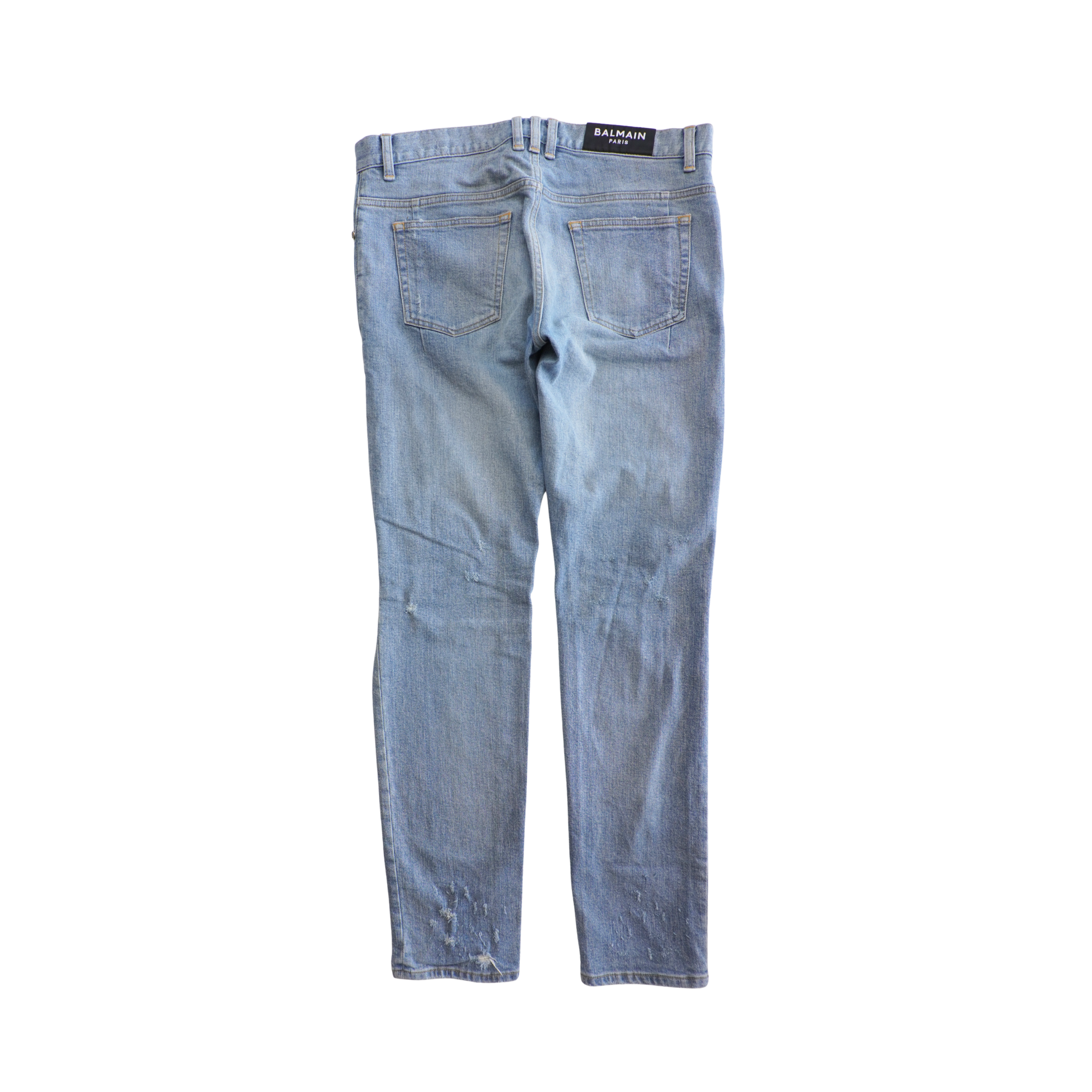 Balmain Tapered Distressed Jeans - Men's 32