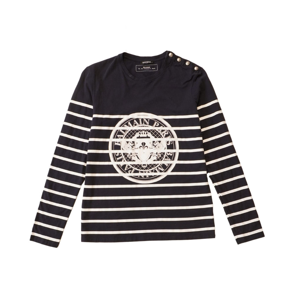 Balmain 'Coat of Arms' Shirt - Women's M