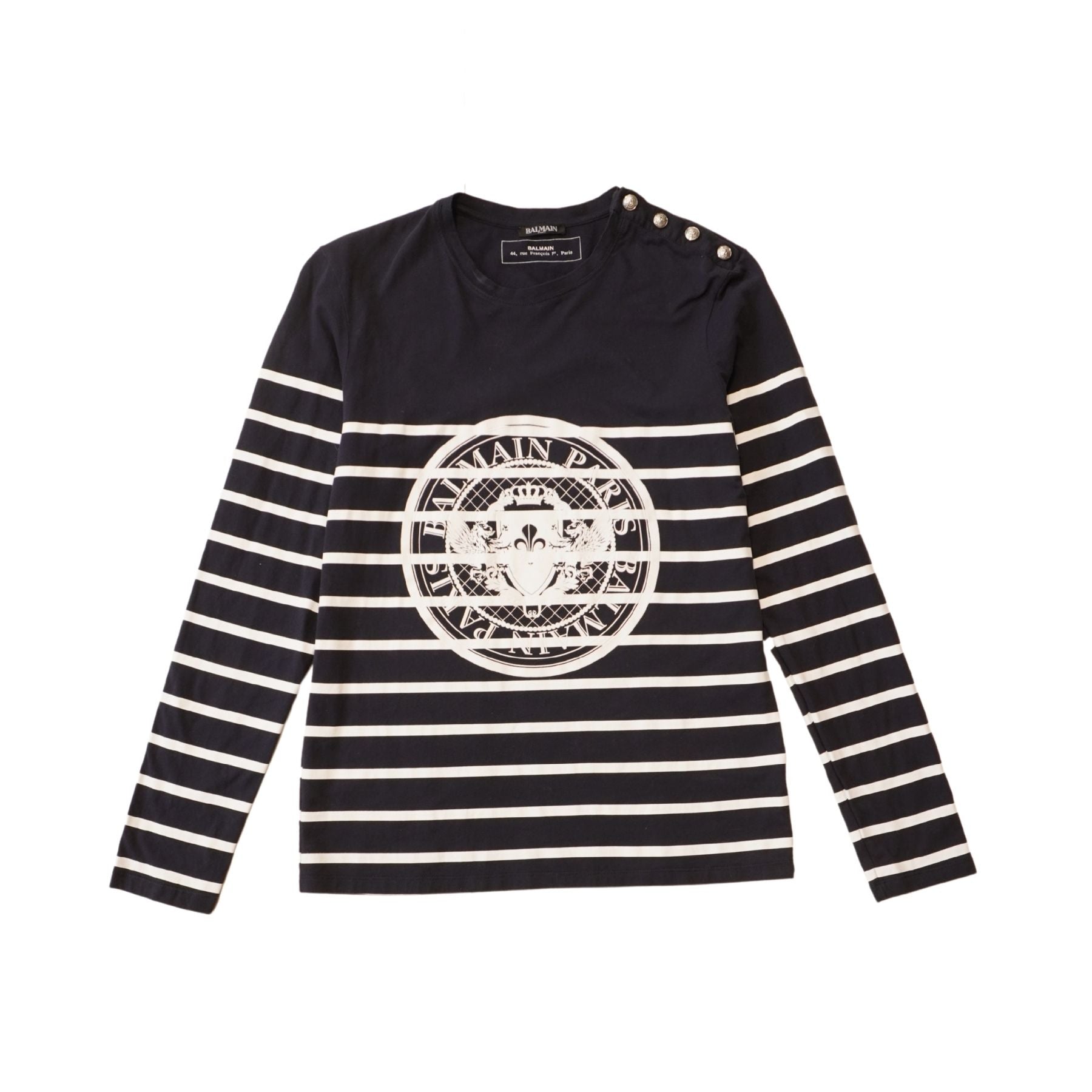 Balmain 'Coat of Arms' Shirt - Women's M