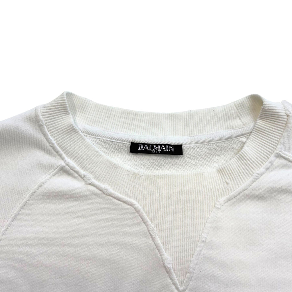 Balmain 'Chrome Logo' Sweatshirt - Men's L