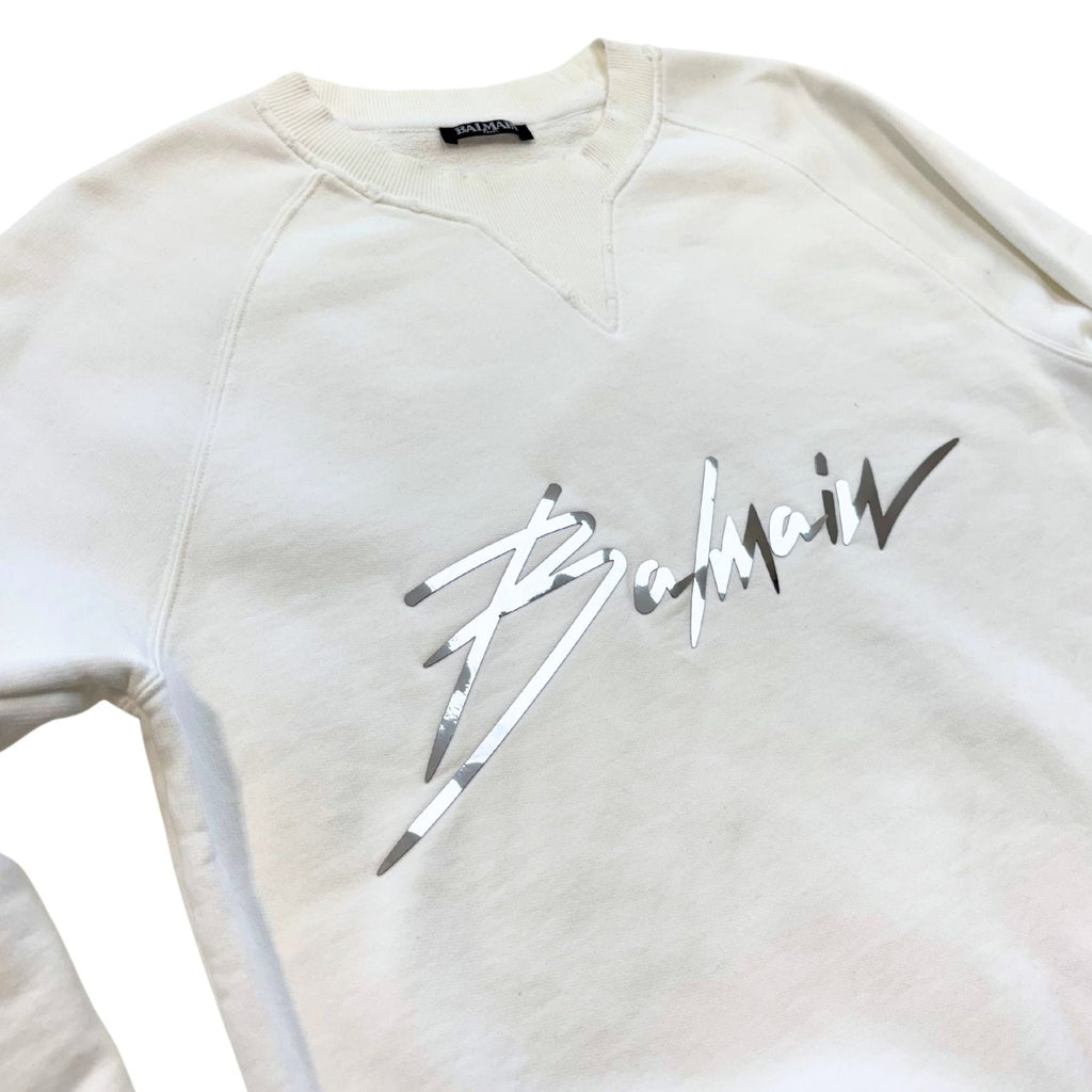 Balmain 'Chrome Logo' Sweatshirt - Men's L