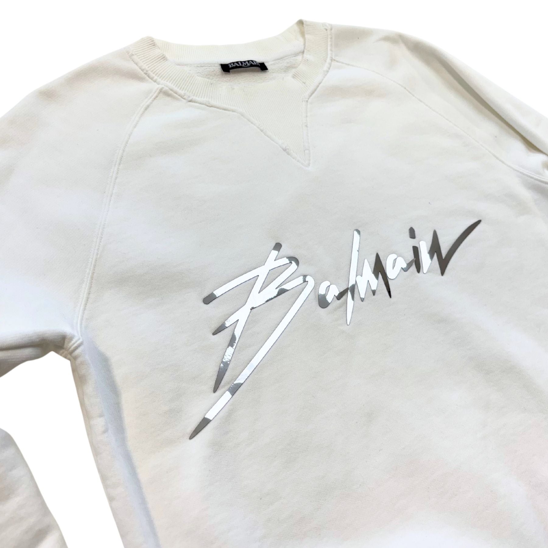 Balmain 'Chrome Logo' Sweatshirt - Men's L
