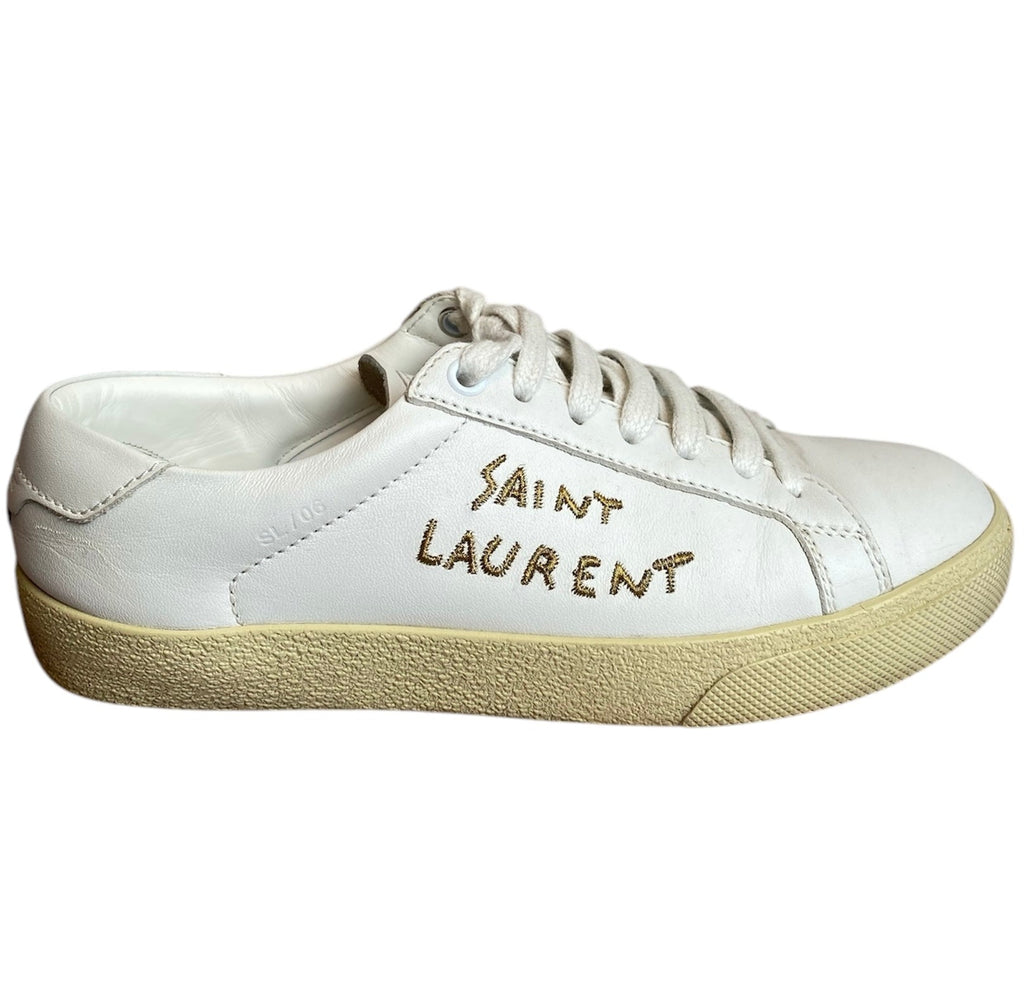 Saint Laurent White Low Sneakers - 36