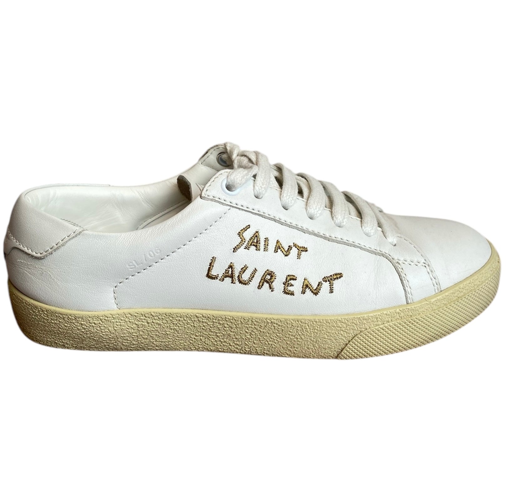 Saint Laurent White Low Sneakers - 36